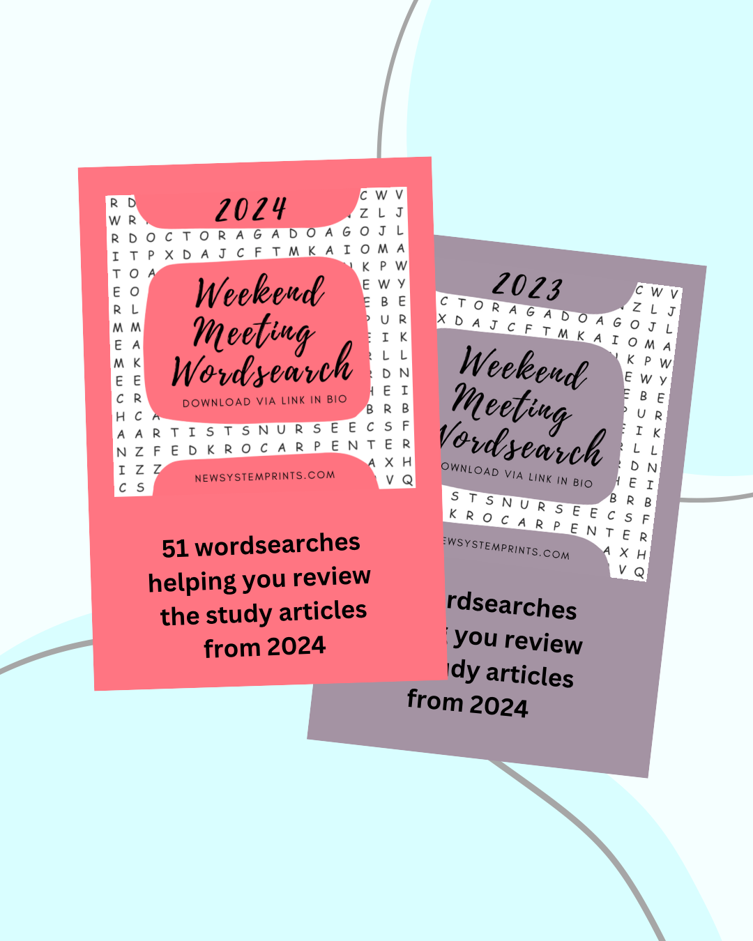 Weekend Meeting Word Searches
