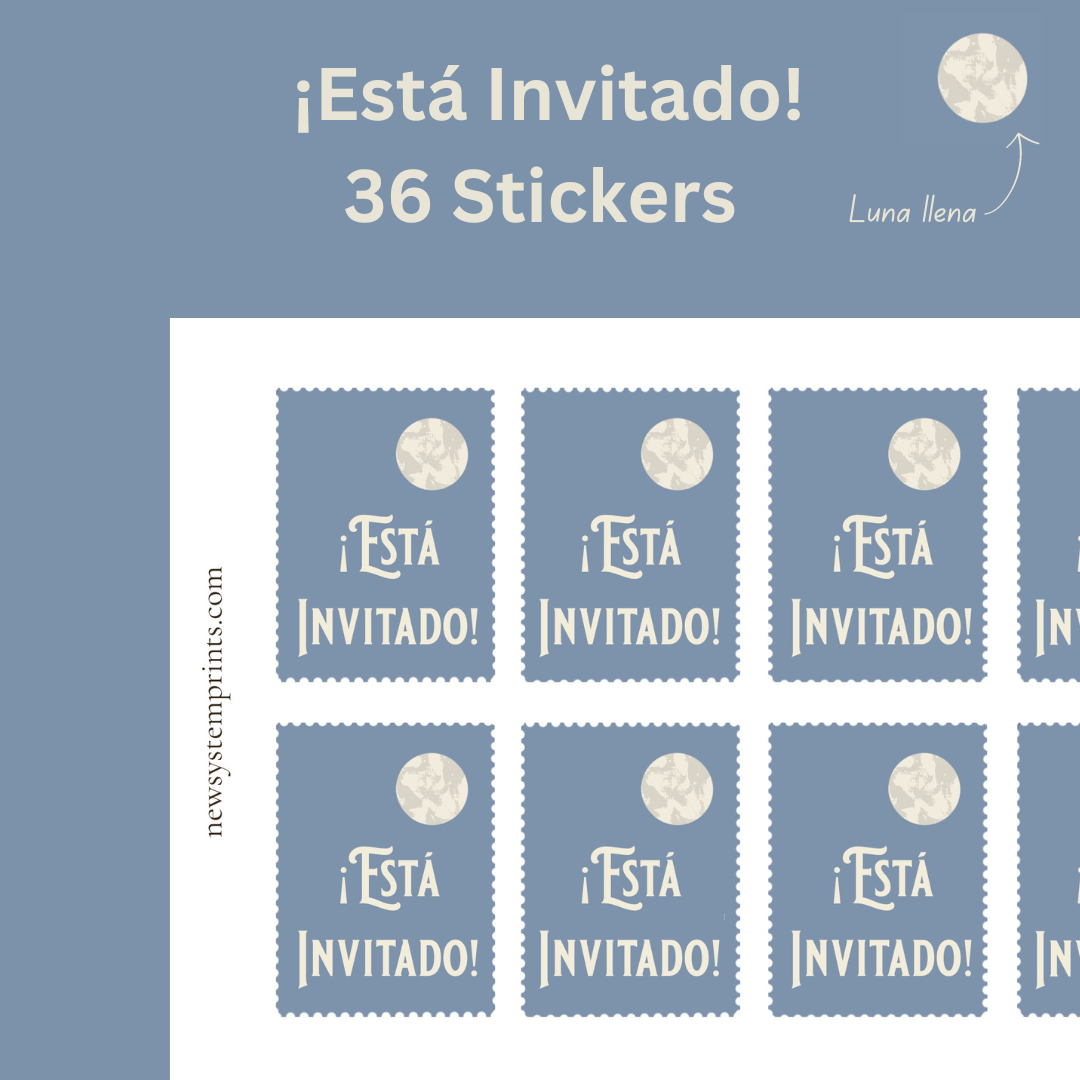 36 You Are Invited - Memorial Stickers