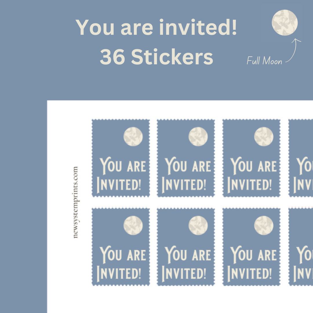 36 You Are Invited - Memorial Stickers