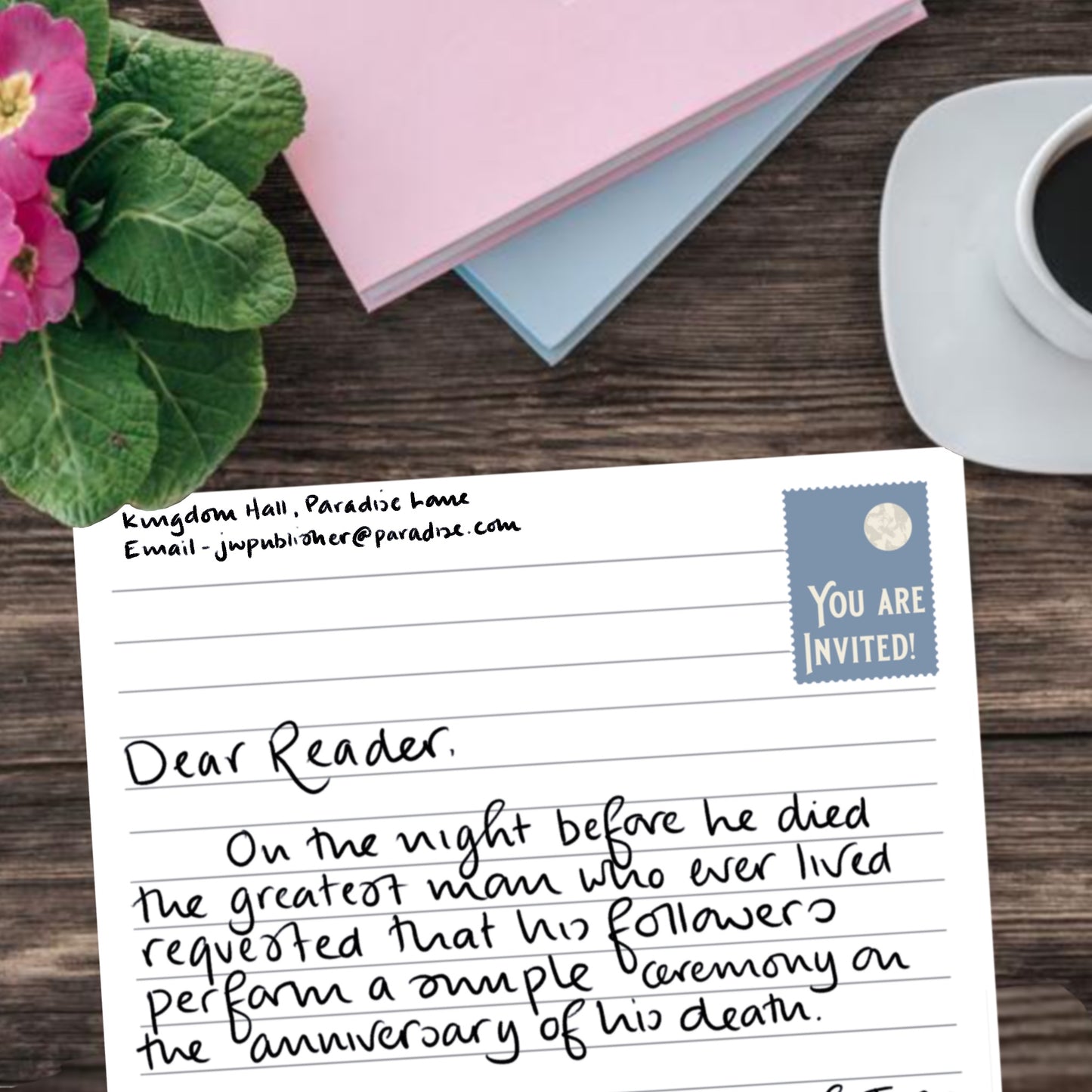 36 You Are Invited - Memorial Stickers