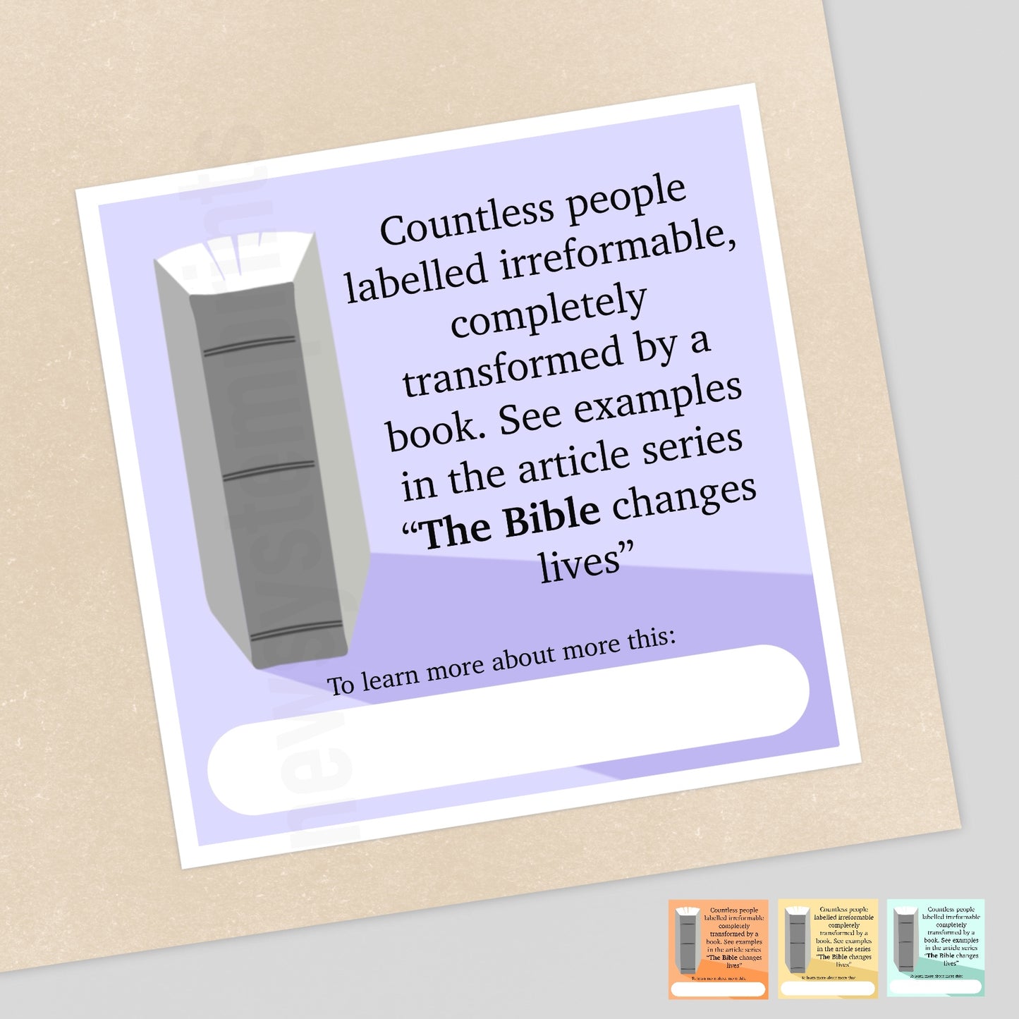 24 The Bible Changes Lives Stickers
