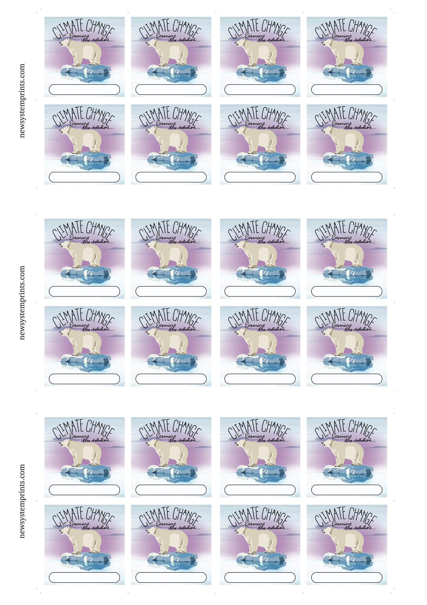 24 Climate Change Stickers