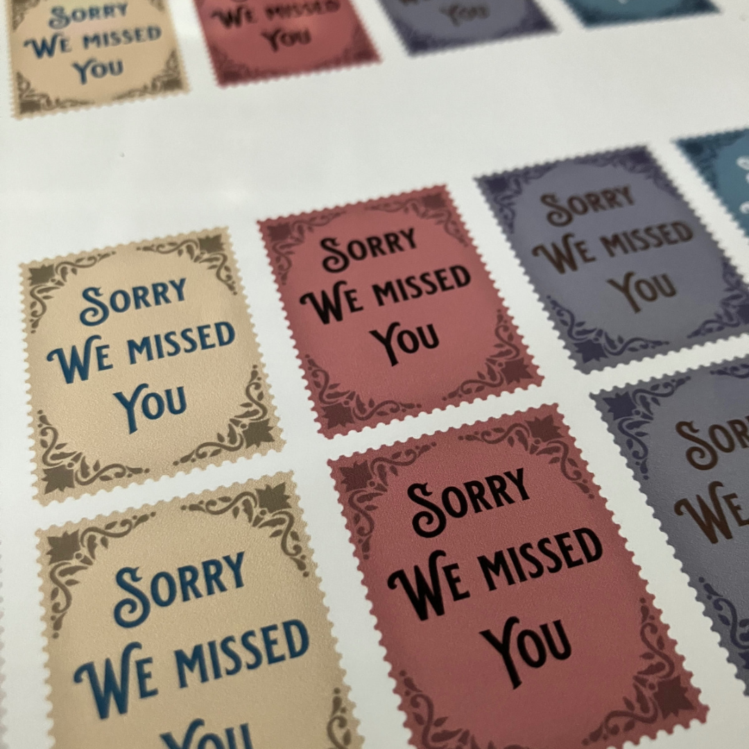 ‘Sorry We Missed You Today’ Sticker