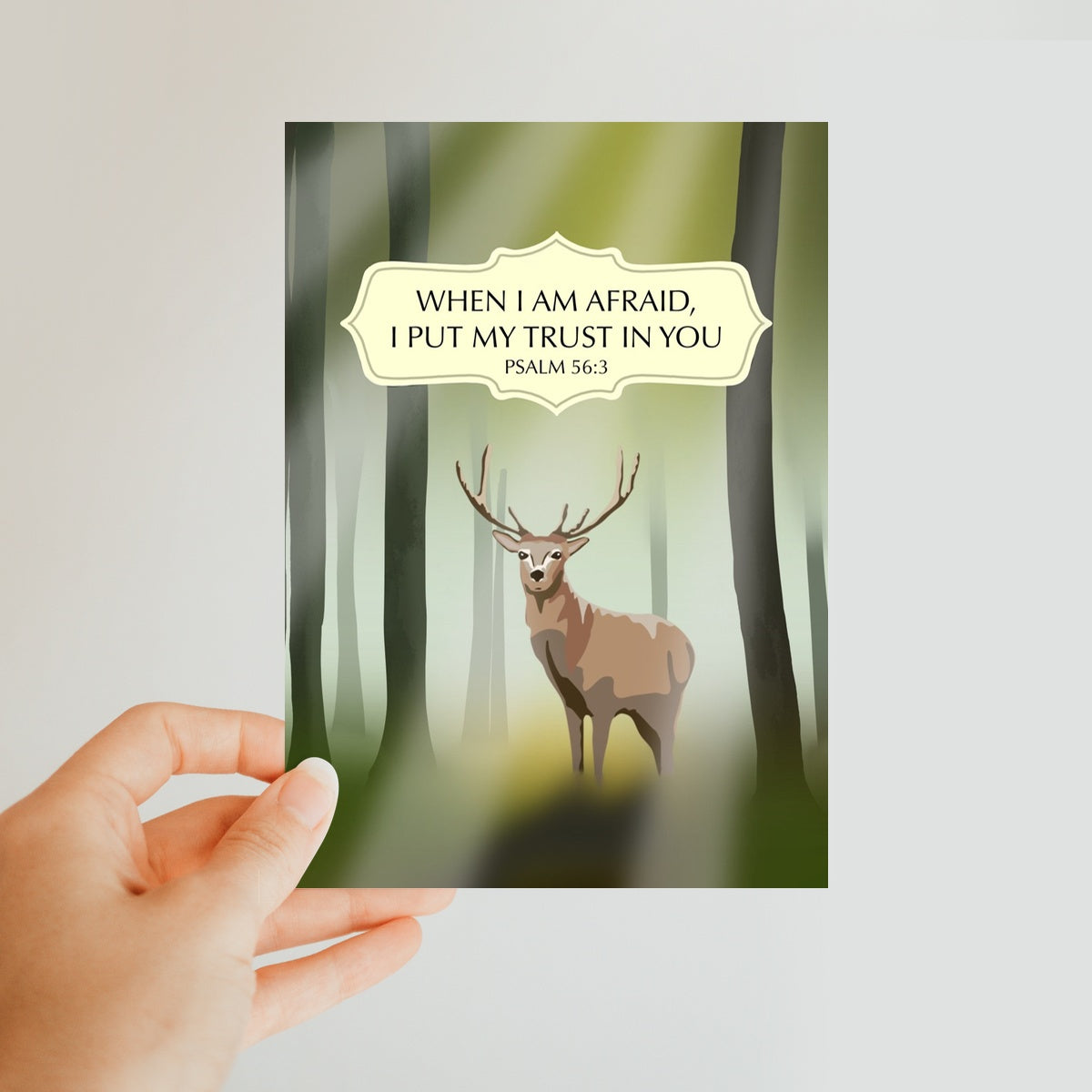Bundle of 40 Psalm 56v3 Postcards