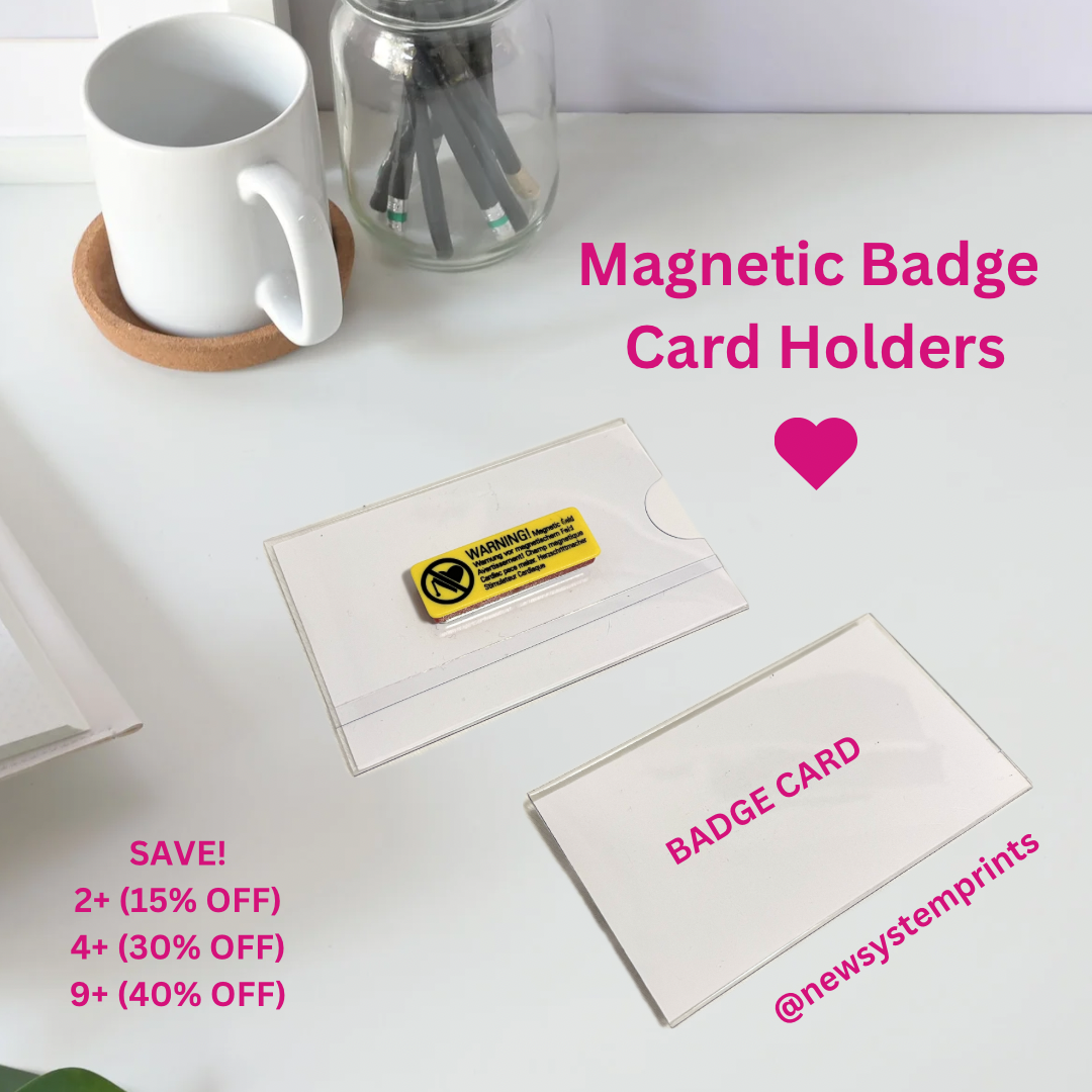 Magnetic Badge Card Holder