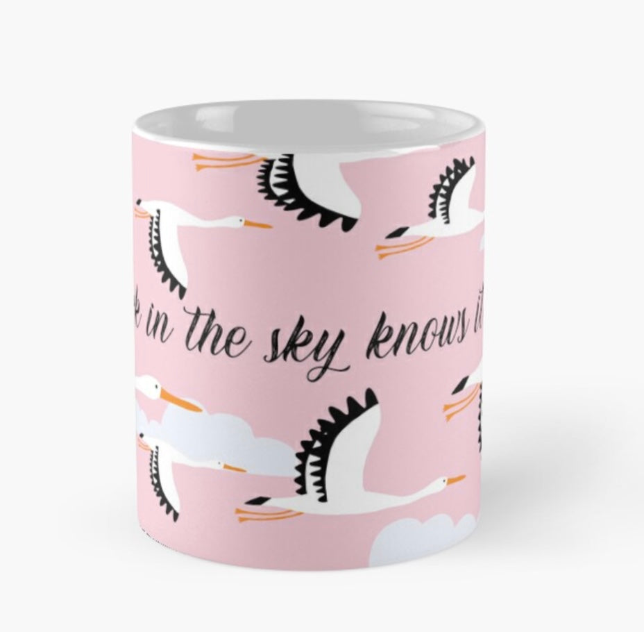 The Stork in the sky Mug