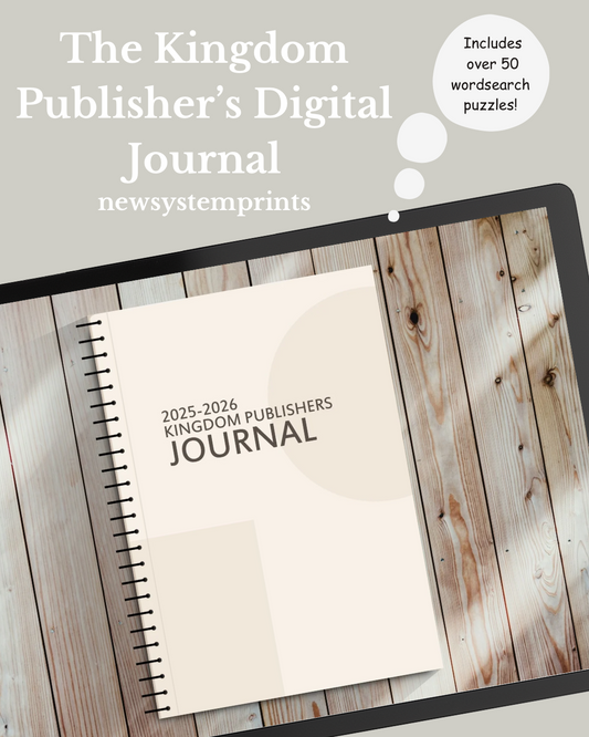Kingdom Publisher’s Digital Planner 2025/26