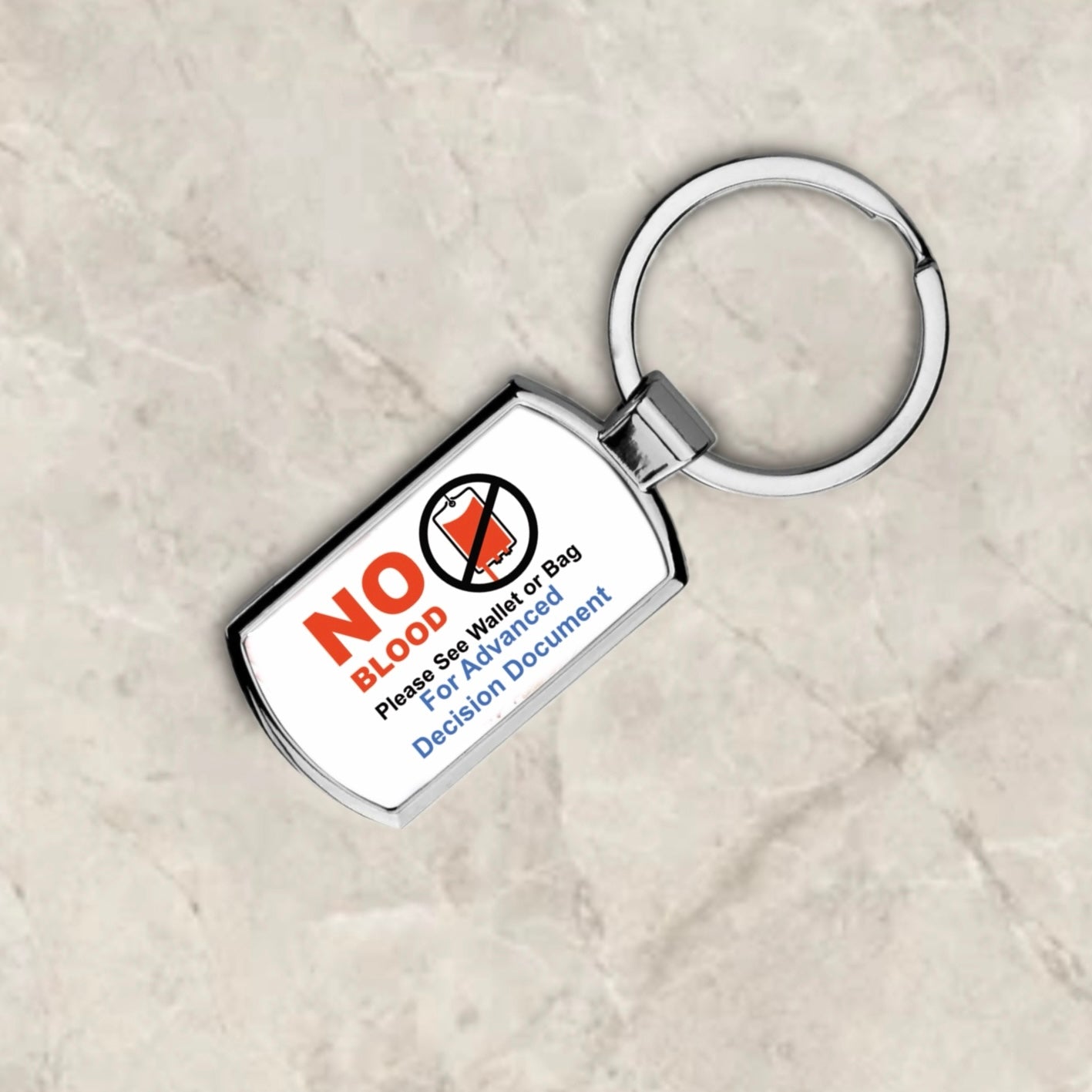 No Blood Keyring