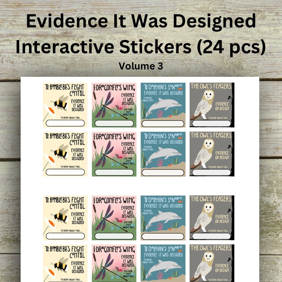 Evidence Me Sticker Evidence It Was Designed? 24 Interactive Stickers (Volume 3 ...