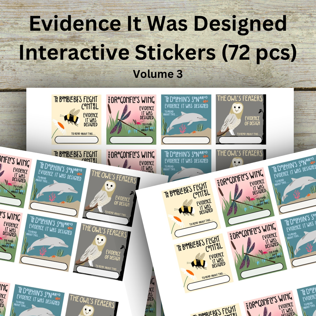 Evidence It Was Designed (Volume 3) 72 Interactive Stickers