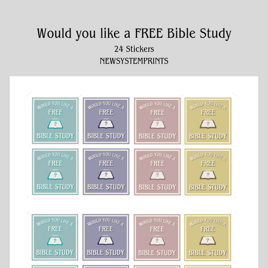 Would you like a Bible study sticker