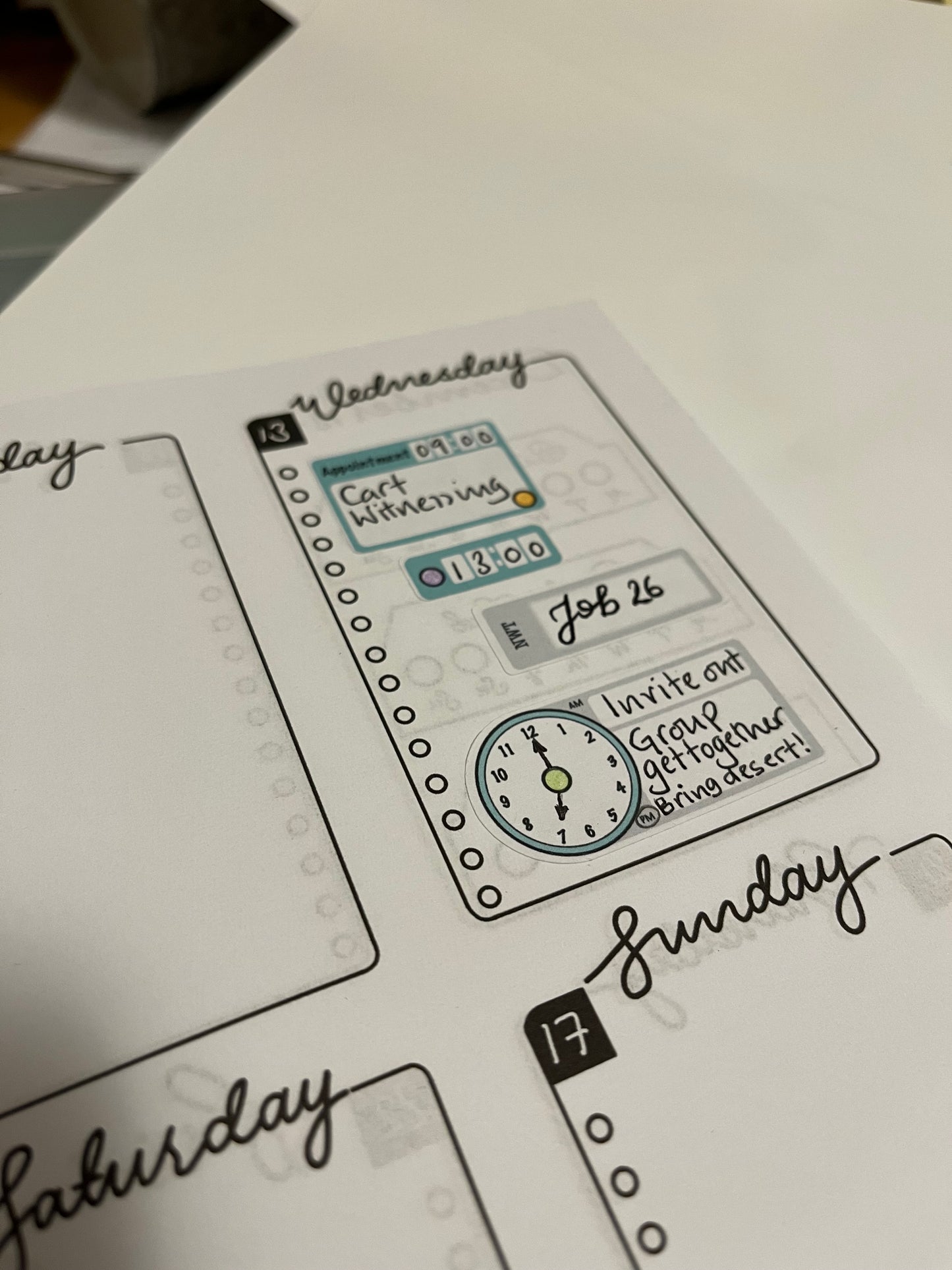 NWT Bible Reading Journal Stickers