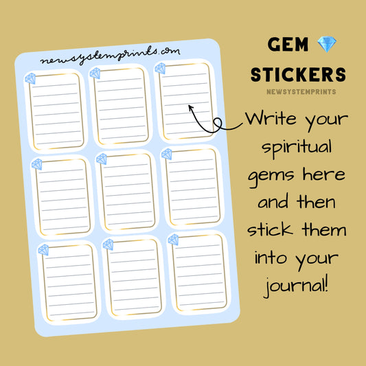 Gem stickers