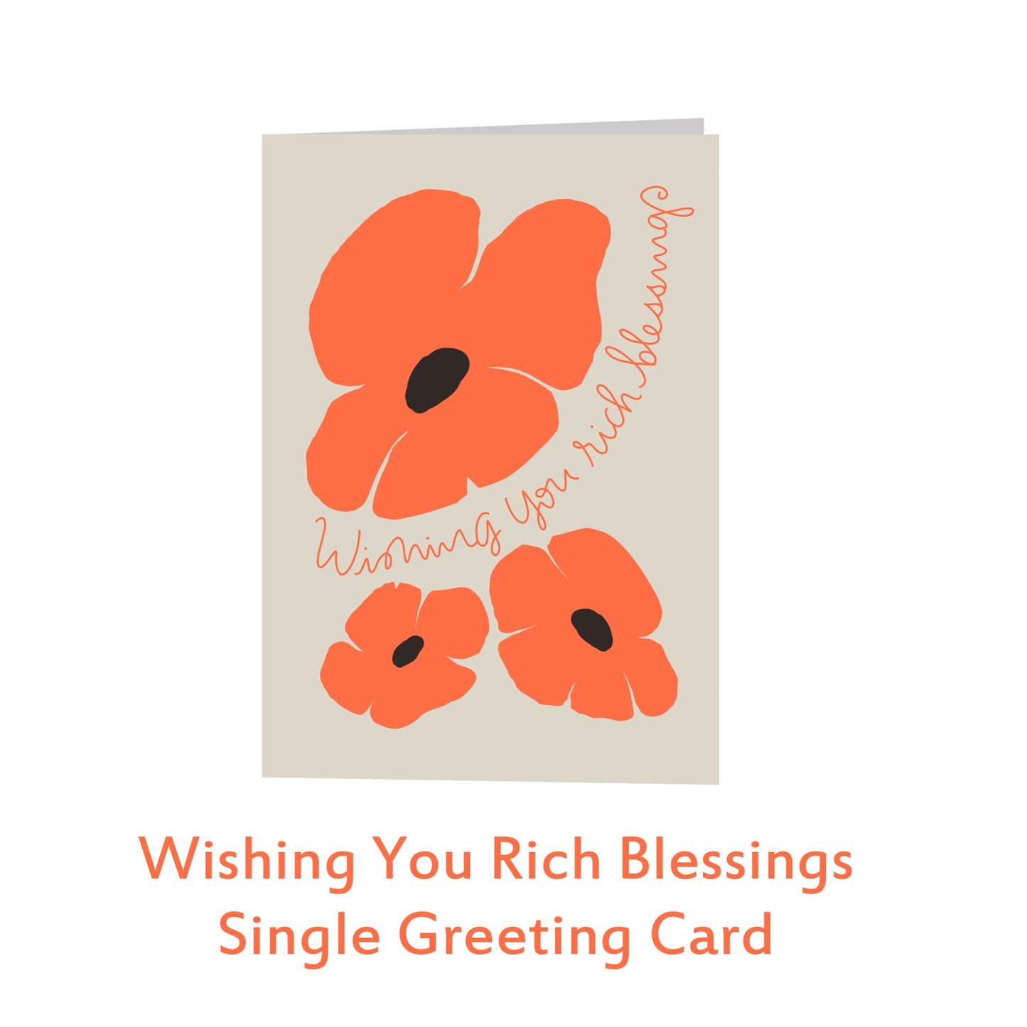 Wishing You Rich Blessings Greeting Card