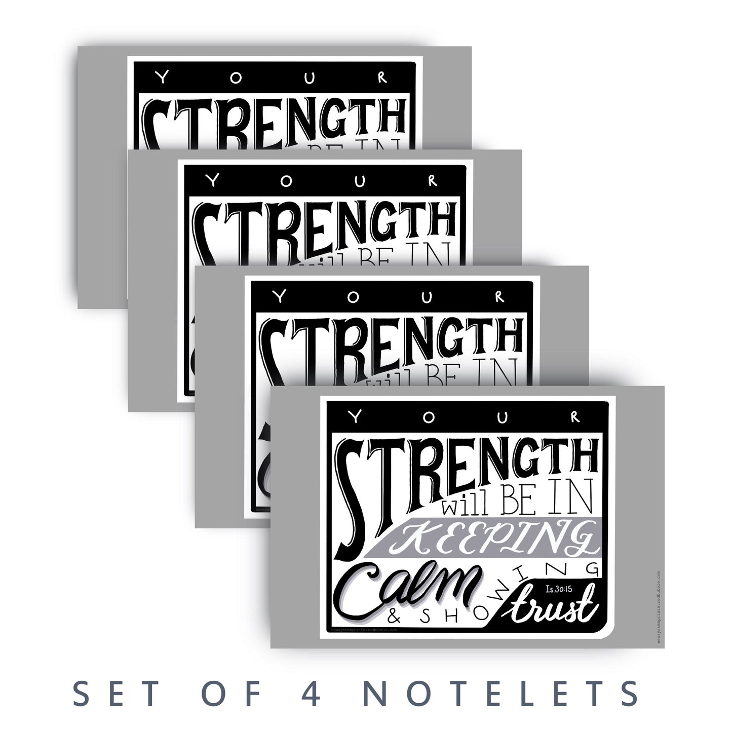 Your Strength Notelets (set of 4)