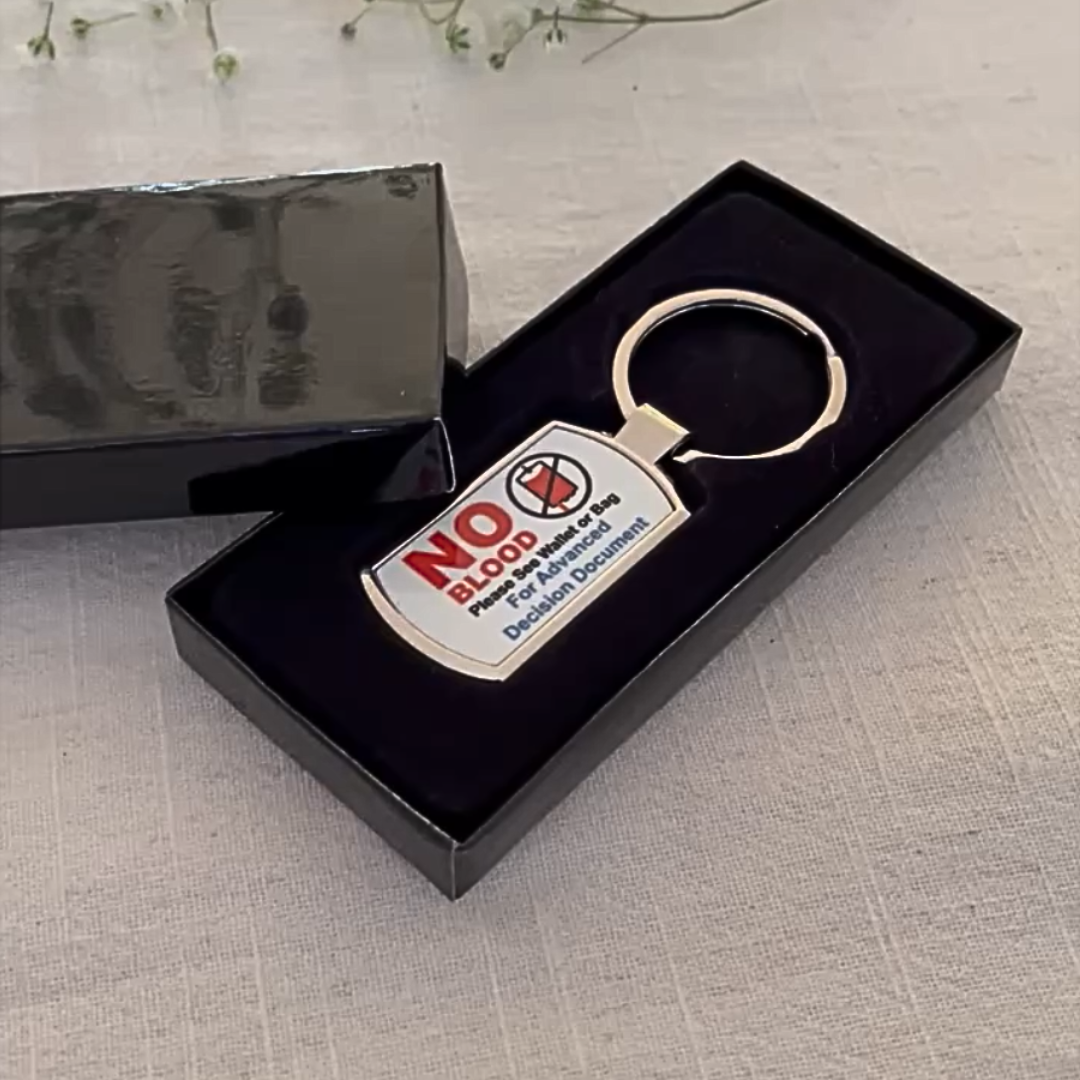 No Blood Keyring