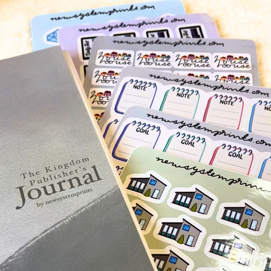 Kingdom Publisher’s Journal 2024-2027 & Sticker Bundle FREE SHIPPING