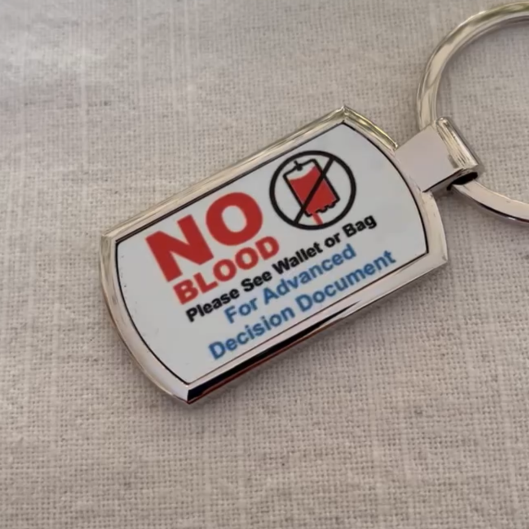 No Blood Keyring