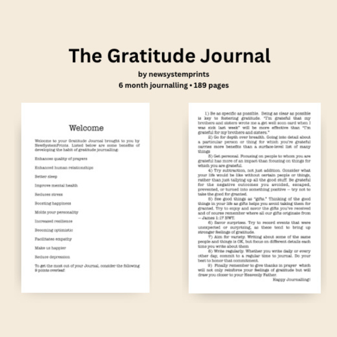 Gratitude Journal (physical)