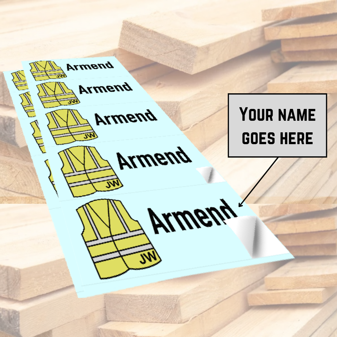 Construction Name Tags & FREE Lapel Cards