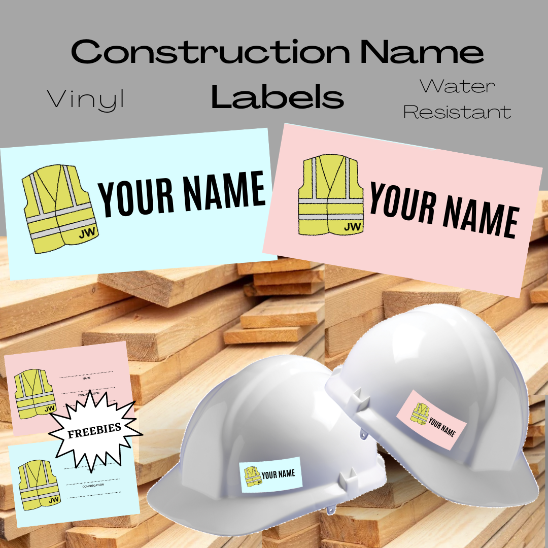 Construction Name Tags & FREE Lapel Cards - Newsystemprints