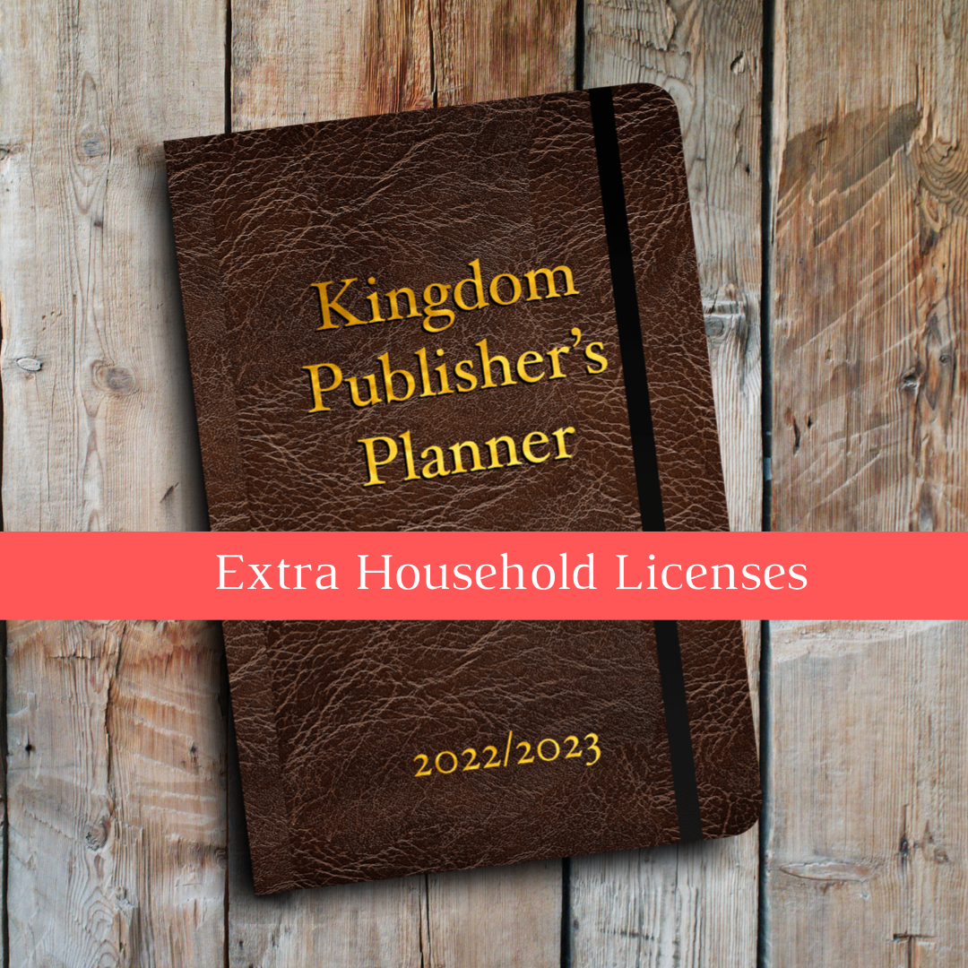 Extra Household License for the Kingdom Publisher’s Planner***