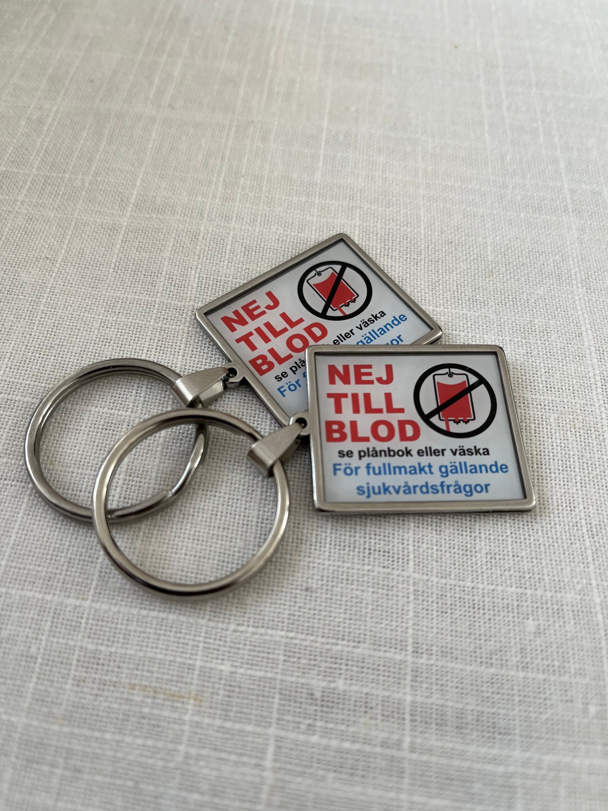 No Blood Key Ring + Stickers – Newsystemprints