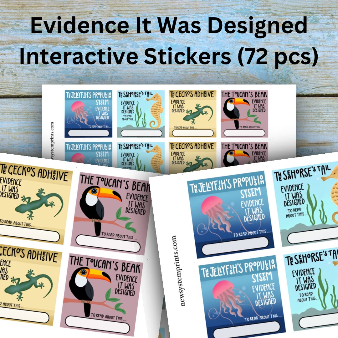 Evidence It Was Designed (Volume 1) 72 Interactive Stickers