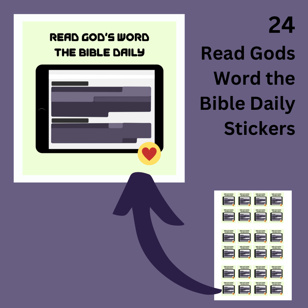 24 Read God’s Word the Bible Daily Stickers